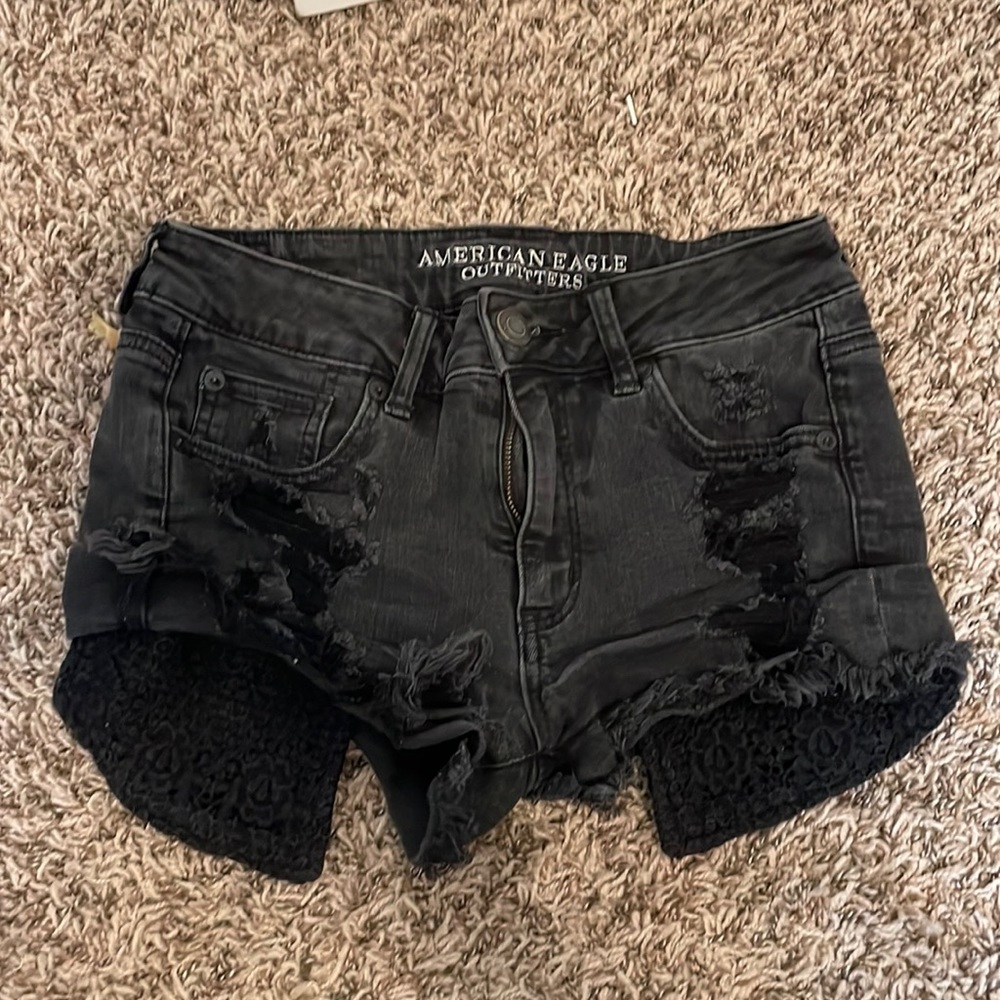 Black American eagle shorts
